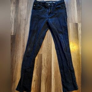 Black Wash Adjustable Waist Super Skinny B Jeans Size 16